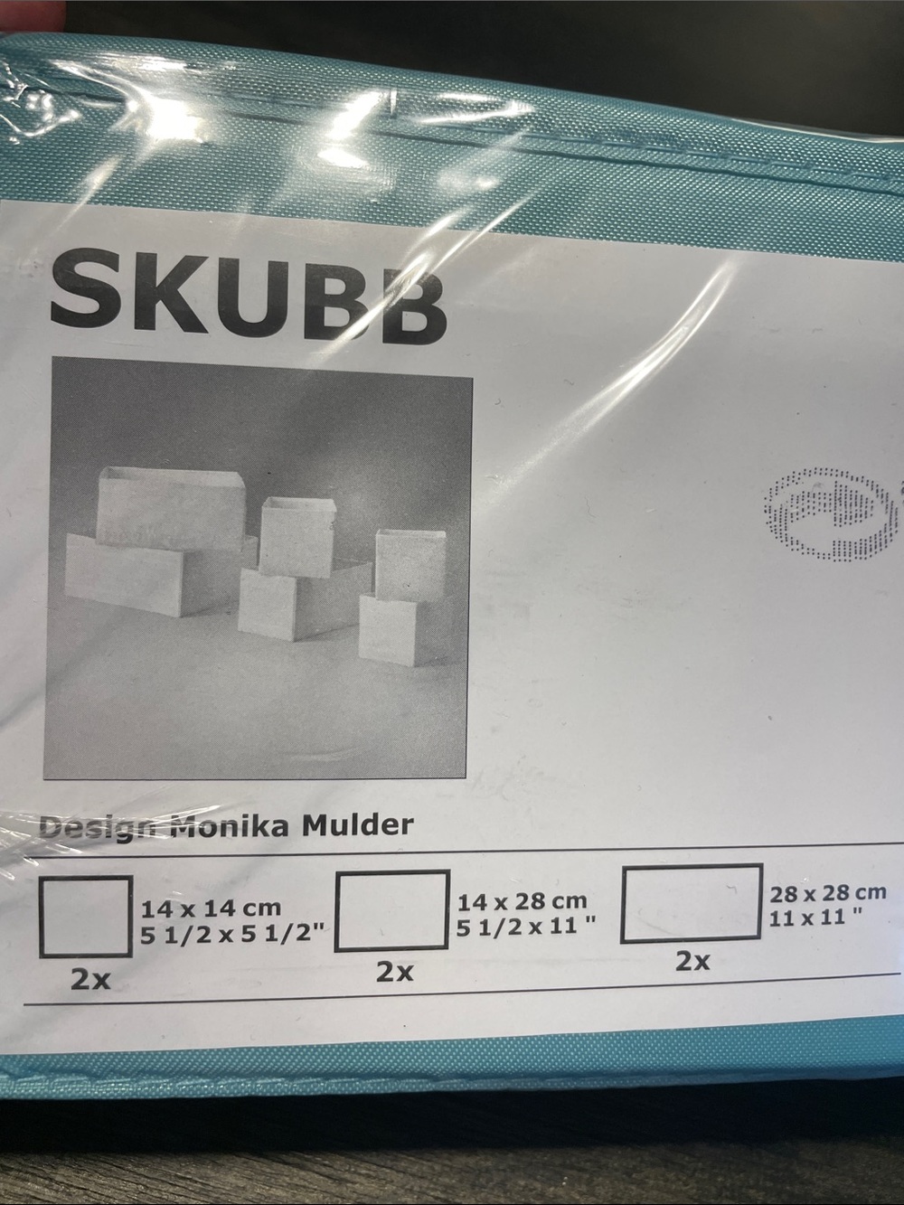 IKEA SKUBB Light Blue Storage Organizer - Picture 2 of 3